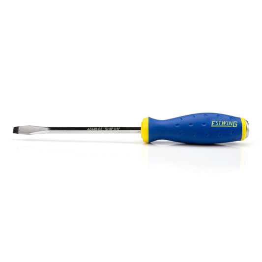 5/16-Inch x 6-Inch Slotted Heavy Duty Hex Shaft Demolition Screwdriver with Magnetic Tip