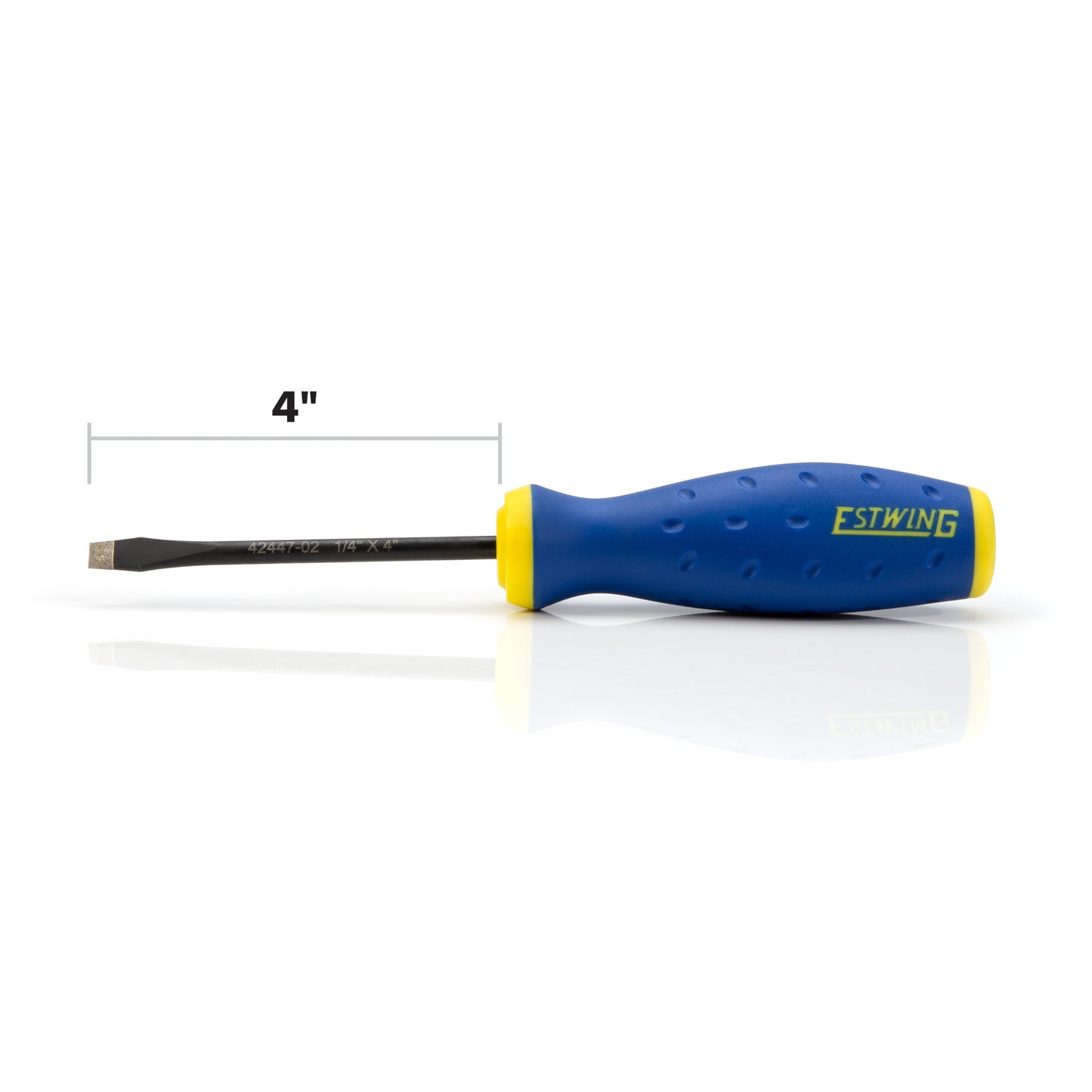 1/4-Inch x 6-Inch Slotted Magnetic Diamond Tip Screwdriver with Ergonomic Handle