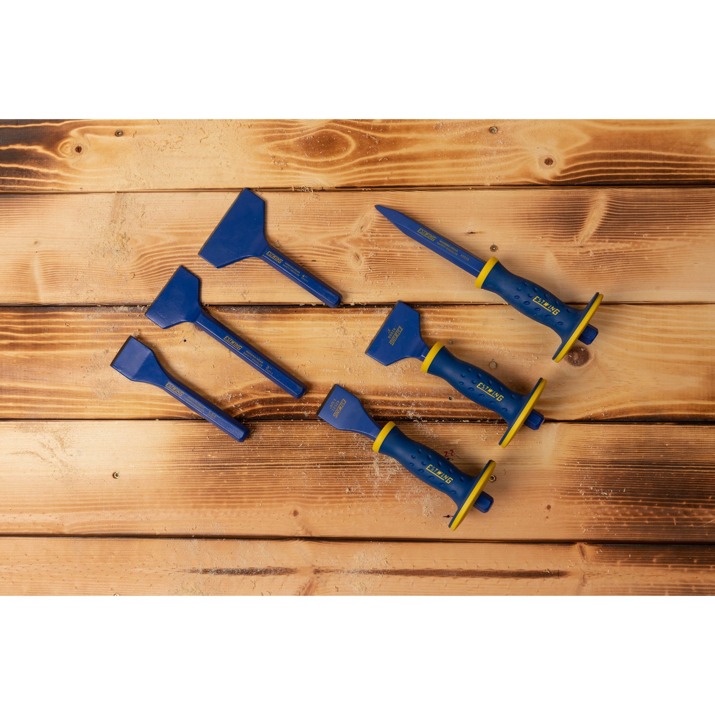 5/8-Inch Pointed Tip Masonry Chisel with Grip Guard