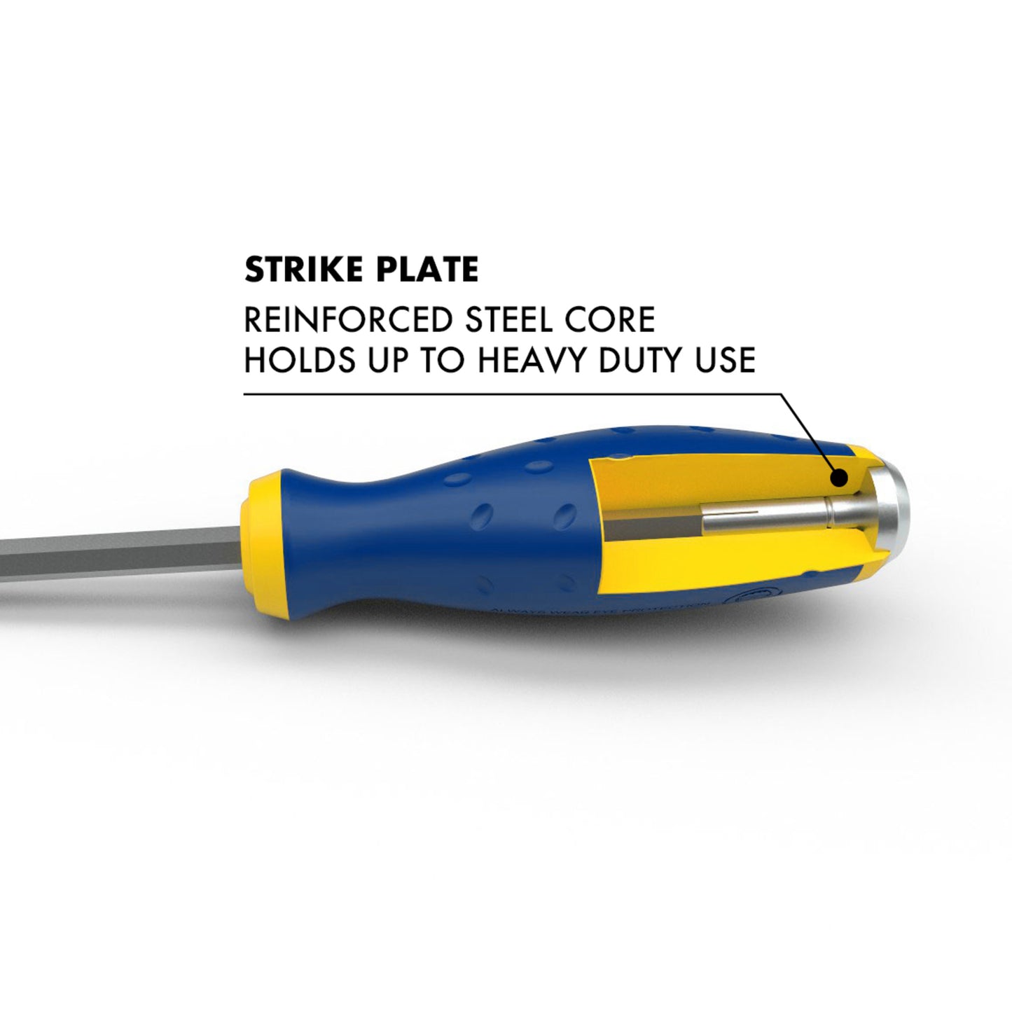 5/16-Inch x 6-Inch Slotted Heavy Duty Hex Shaft Demolition Screwdriver with Magnetic Tip