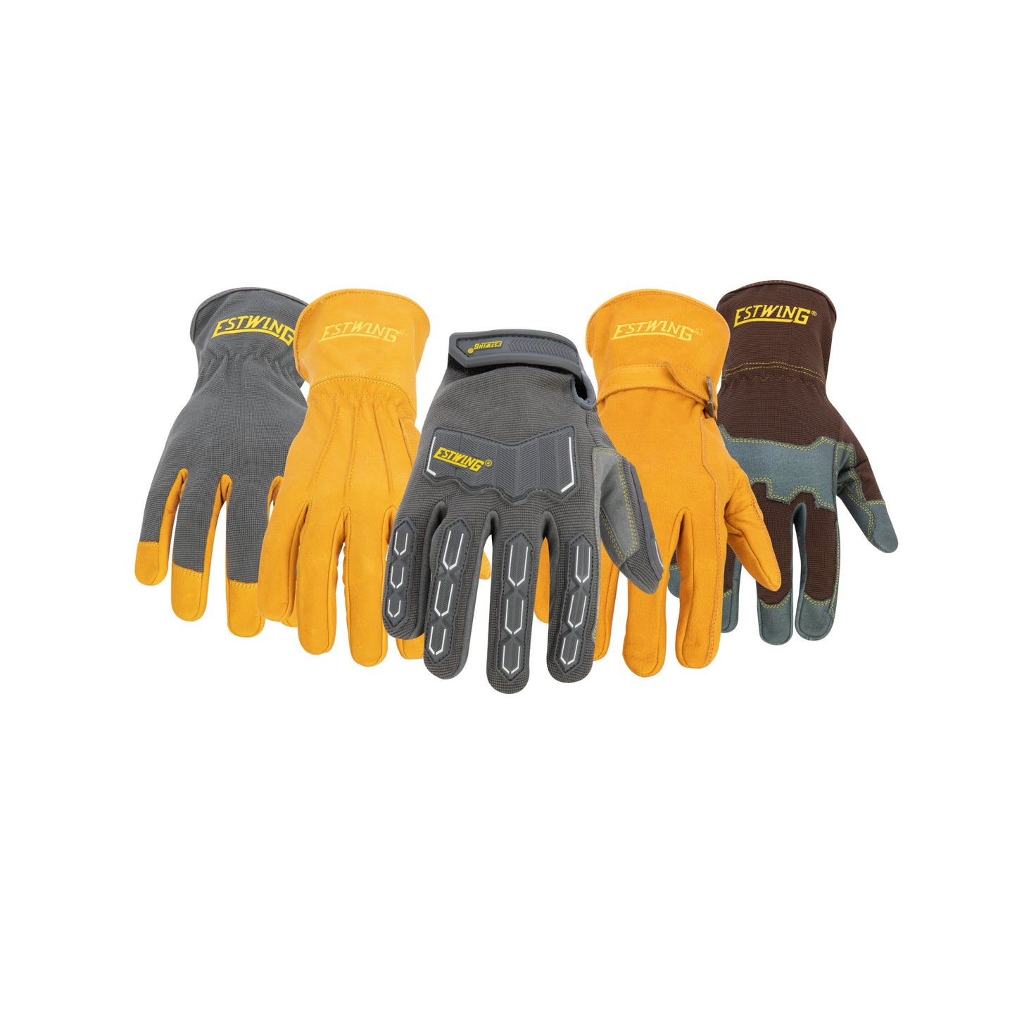 Impact Resistant Synthetic Leather Palm Work Glove with Anti-Vibration Palm