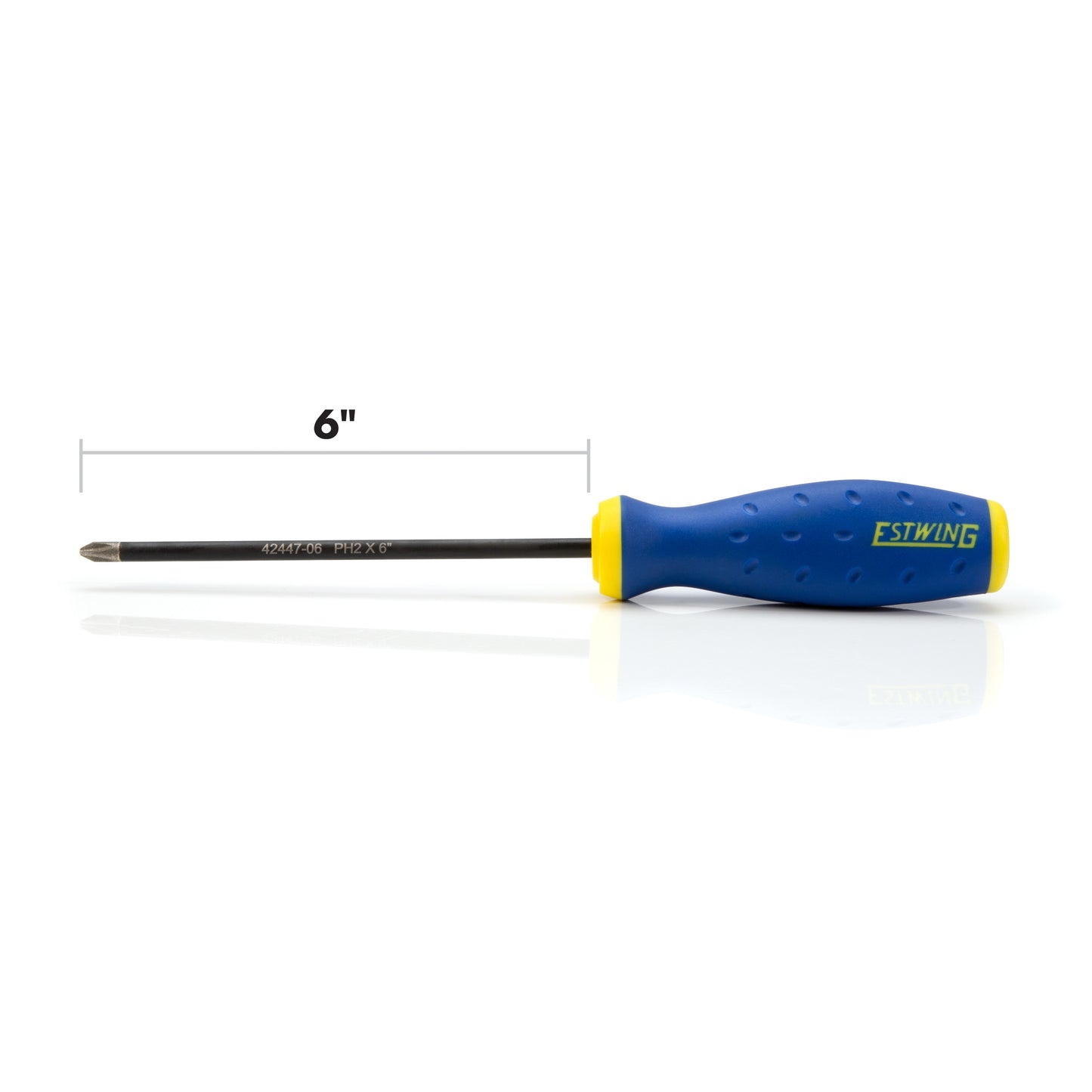 PH2 x 6-Inch Philips Magnetic Diamond Tip Screwdriver with Ergonomic Handle