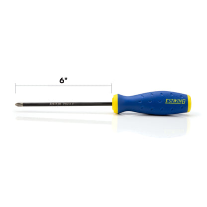 PH2 x 6-Inch Philips Magnetic Diamond Tip Screwdriver with Ergonomic Handle