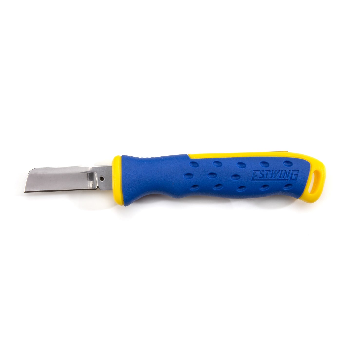 1.8-Inch Sheepsfoot Tip Cable Splicing Knife with In-Handle Blade Cover Storage