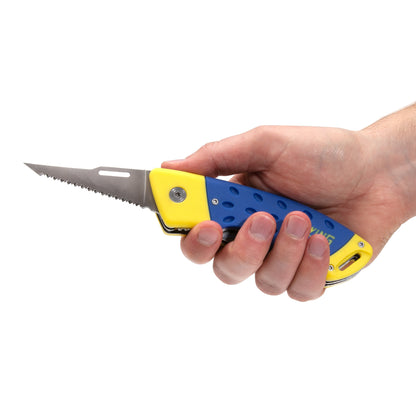 2-In-1 Folding Jab Saw with Retractable Utility Knife