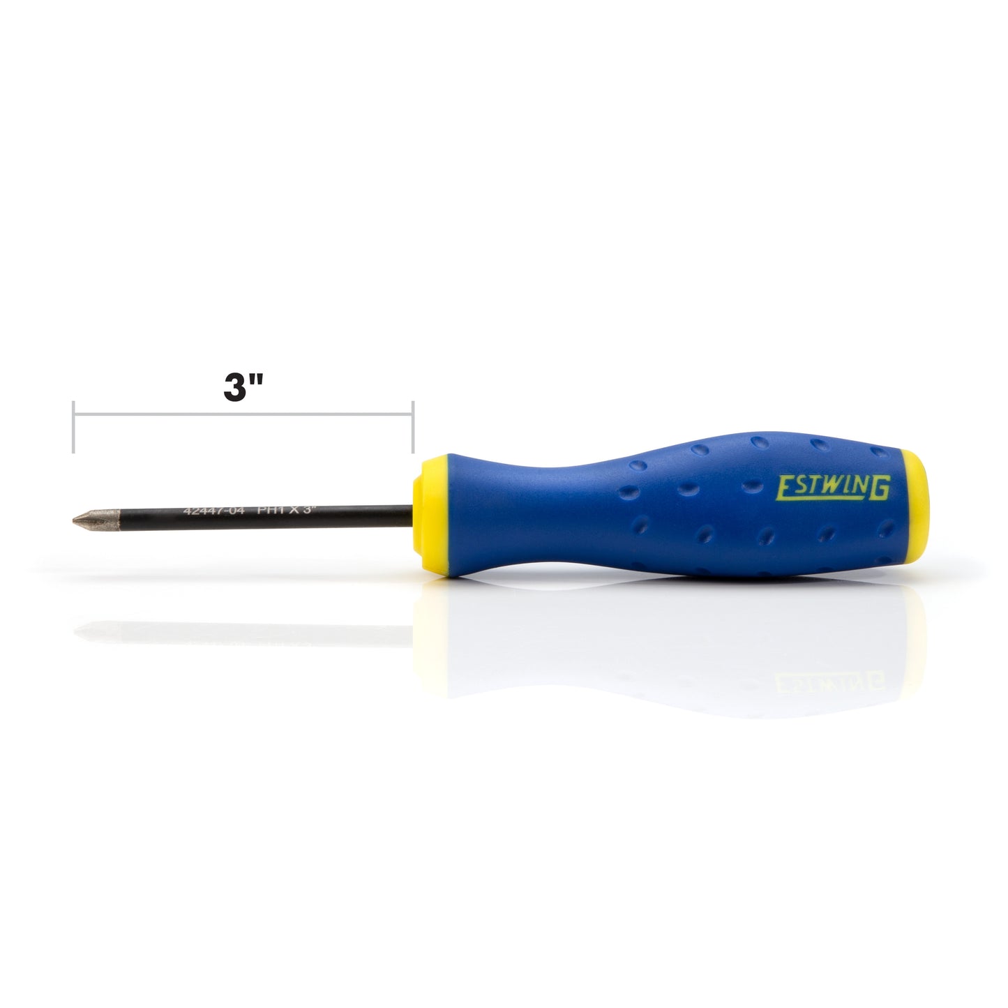 PH1 x 3-Inch Philips Magnetic Diamond Tip Screwdriver with Ergonomic Handle