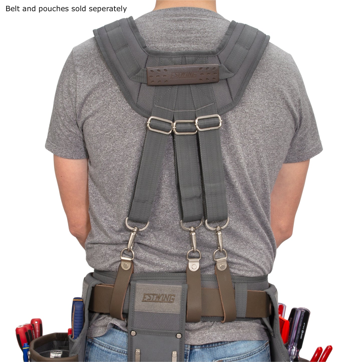 Cooling Mesh Padded Tool Belt Suspenders