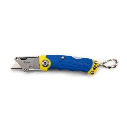 Mini Folding Lock Back Utility Knife with Disposable Razor Blade
