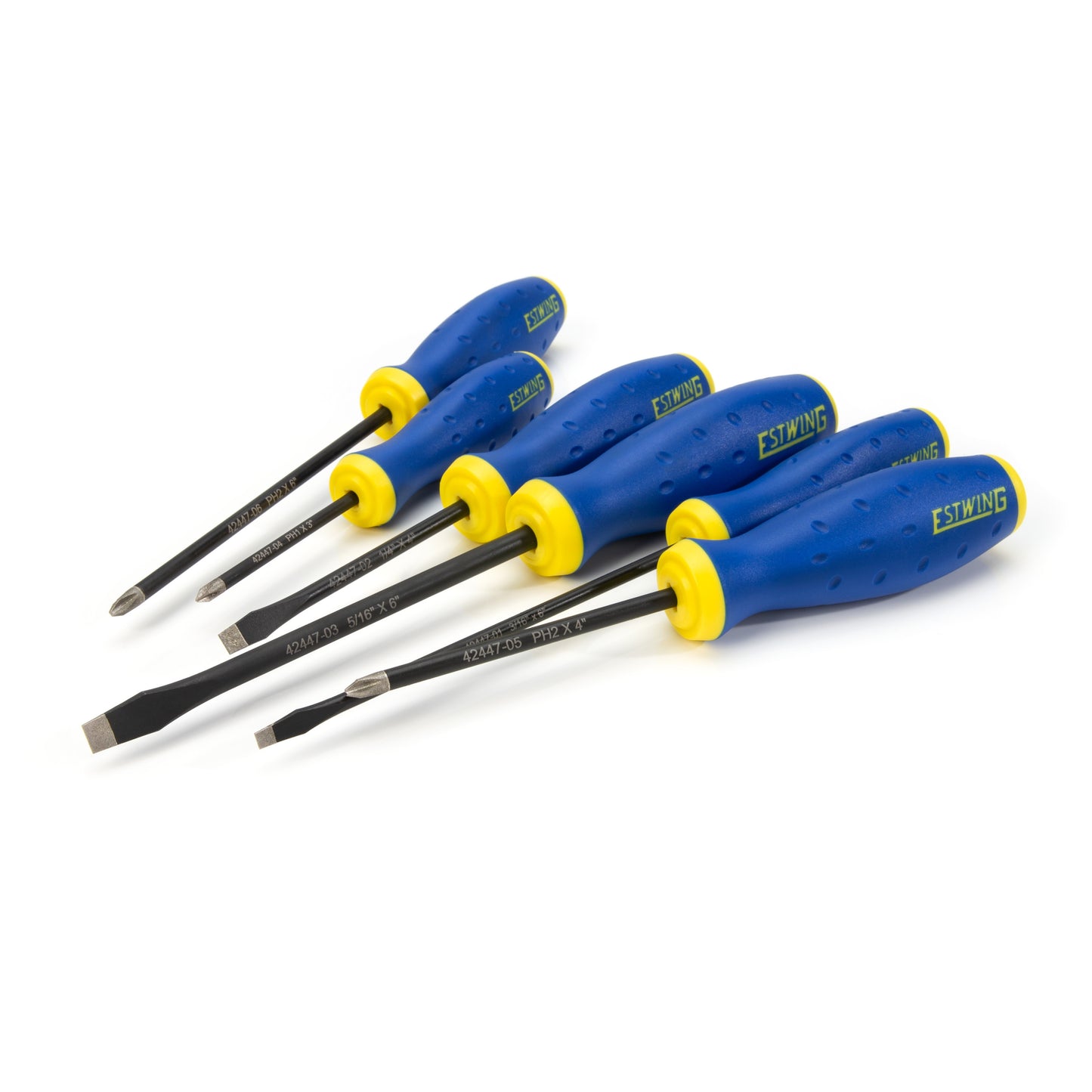 6-Piece Phillips and Slotted Magnetic Diamond Tip Screwdriver Set