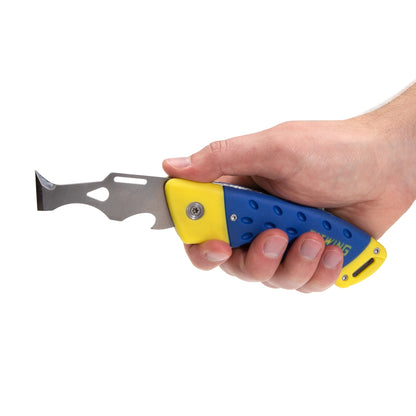 2-In-1 Folding Painter's Tool with Retractable Utility Knife