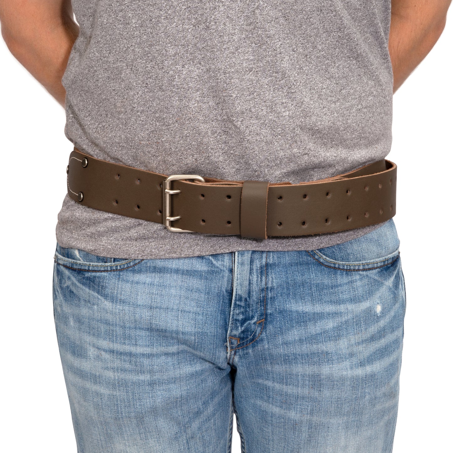 2-Inch Wide 100% Full Grain Leather Tool Belt