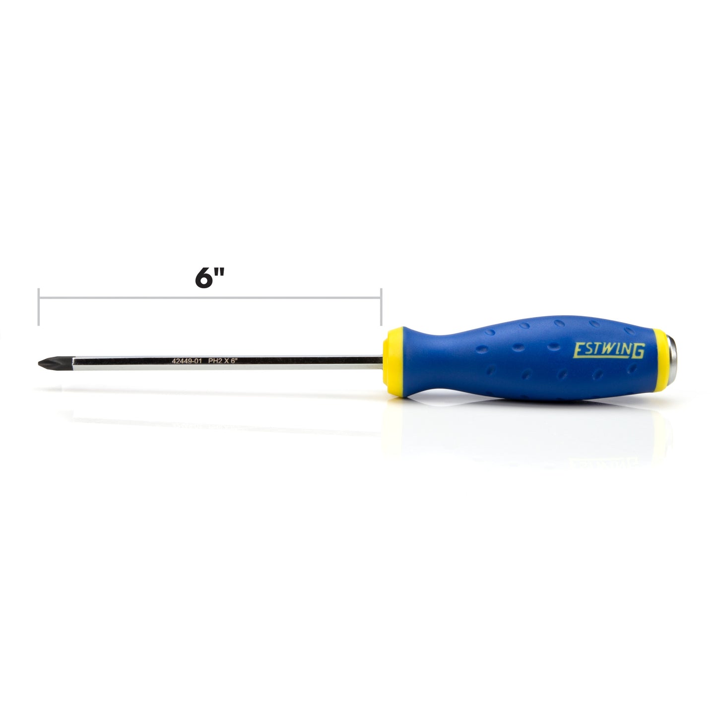 PH2 x 6-Inch Philips Head Heavy Duty Hex Shaft Demolition Screwdriver with Magnetic Tip