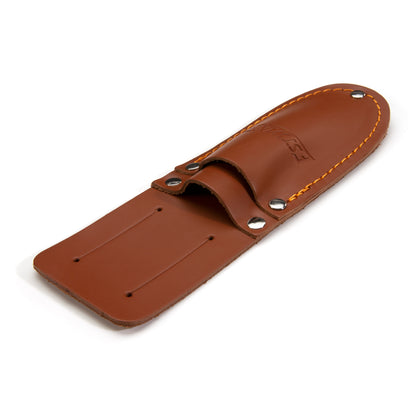 Serrated Blade Cable Splicing Scissors and Sheepsfoot Cable Splicing Knife Combo Set with Leather Belt Sheath