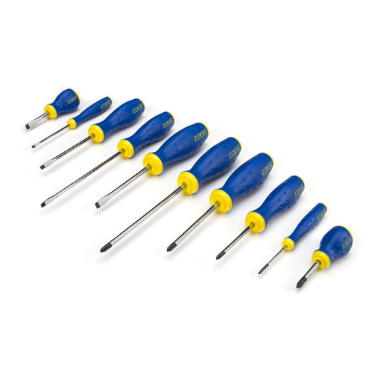 10-Piece Phillips and Slotted Screwdriver Set