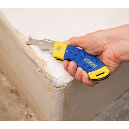 2-In-1 Folding Painter's Tool with Retractable Utility Knife