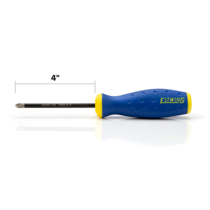 PH2 x 4-Inch Philips Magnetic Diamond Tip Screwdriver with Ergonomic Handle