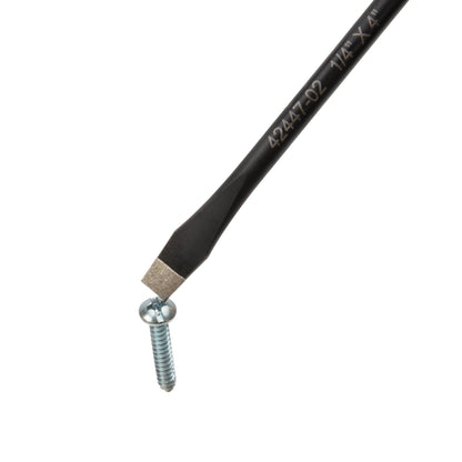 1/4-Inch x 6-Inch Slotted Magnetic Diamond Tip Screwdriver with Ergonomic Handle