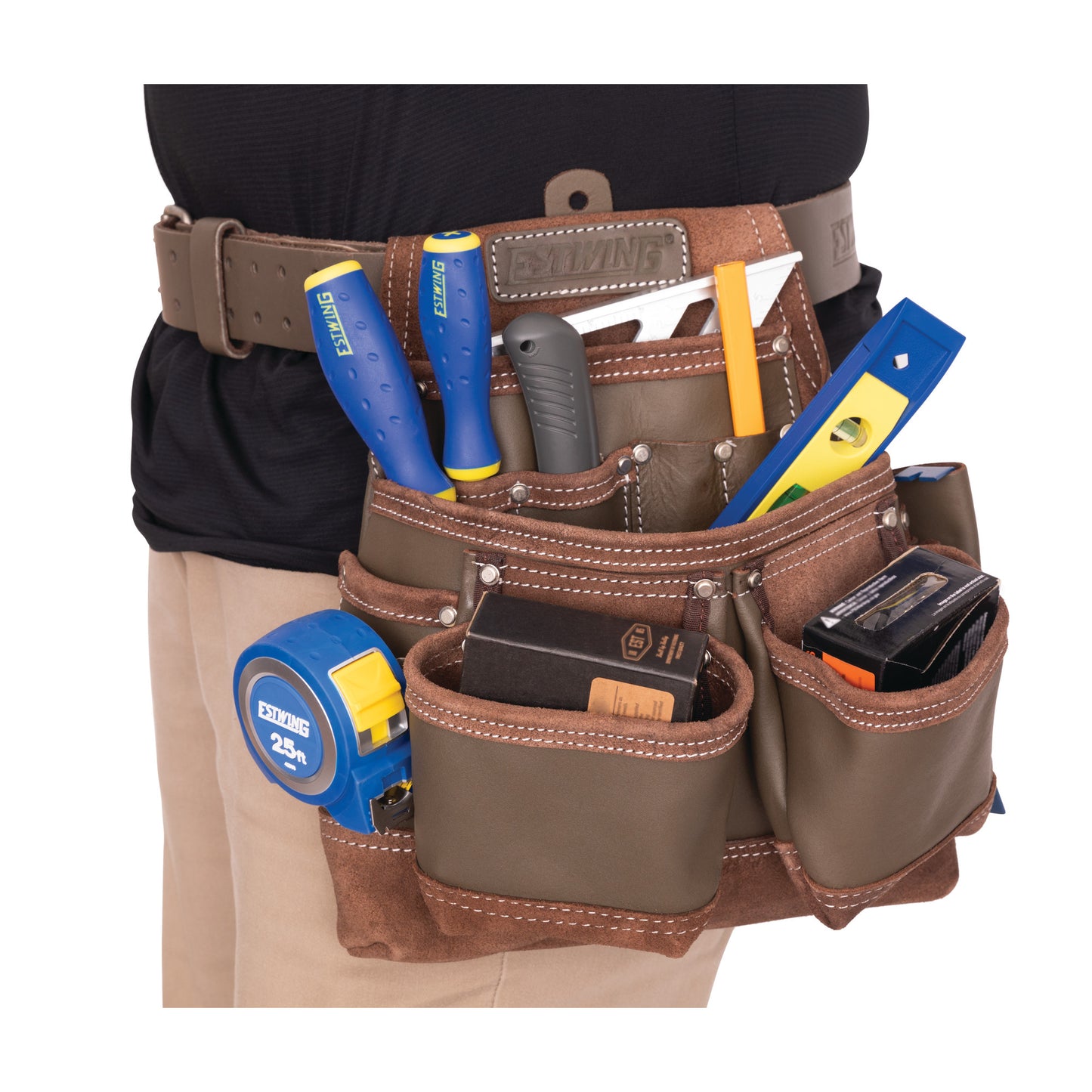 9-Pocket Full Leather Framer's Pouch