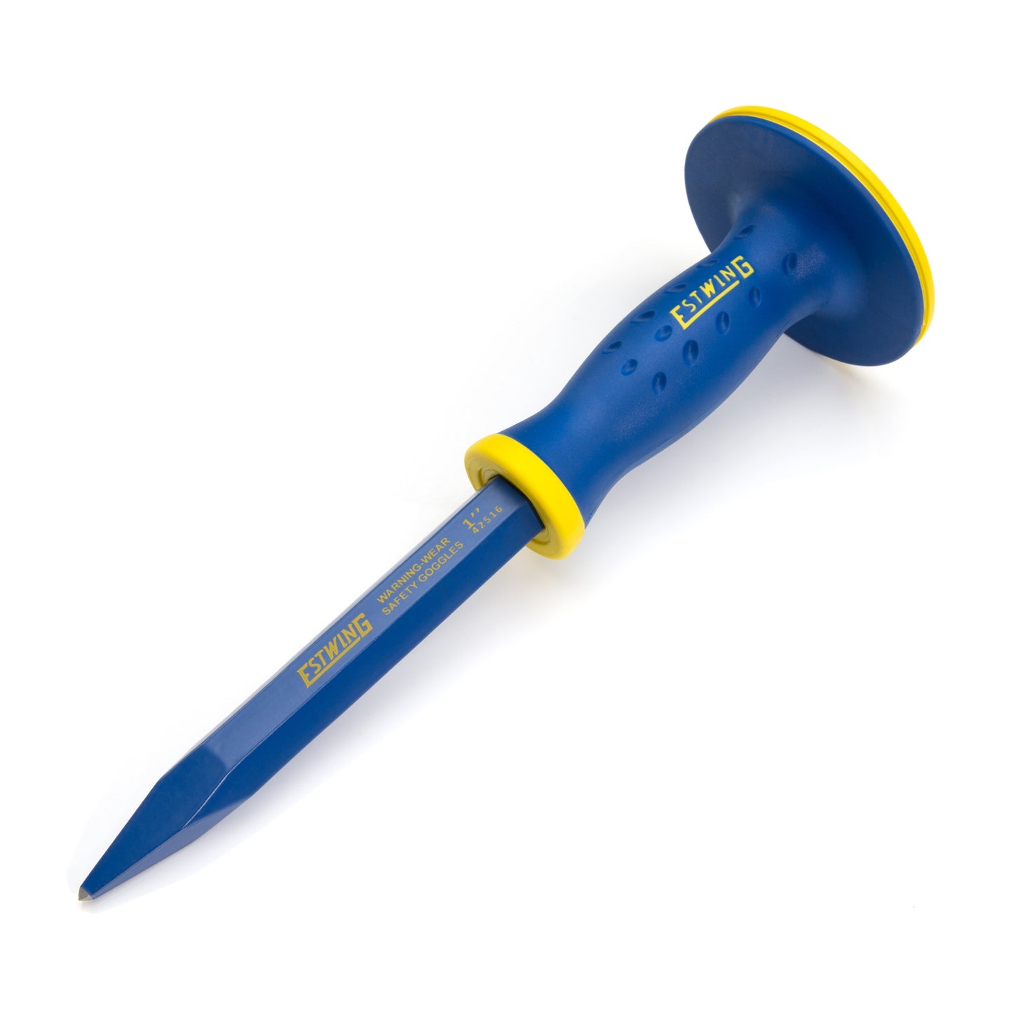 5/8-Inch Pointed Tip Masonry Chisel with Grip Guard